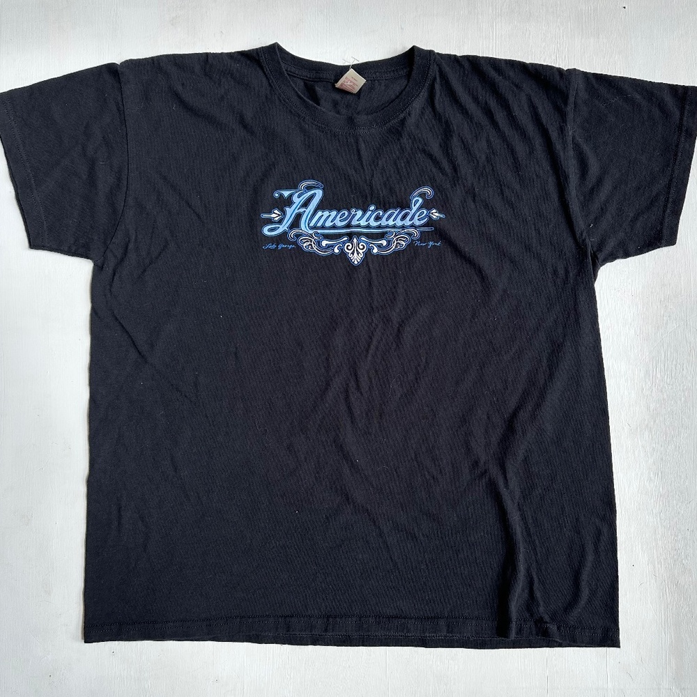 Americade Motorcycle Rally Black Graphic T-Shirt